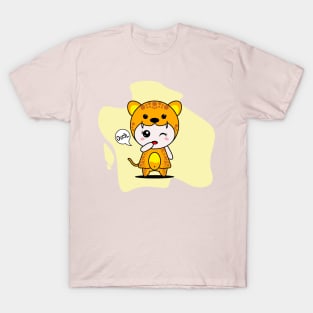 Cute Leopard Character T-Shirt